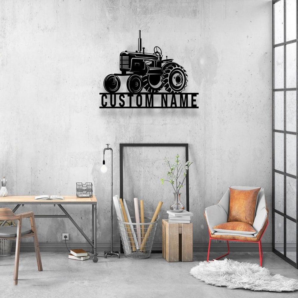 Farm Metal Sign, Tractor Driver Farm Tractor Custom Metal Signs