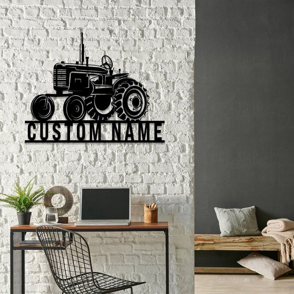 Farm Metal Sign, Tractor Driver Farm Tractor Custom Metal Signs