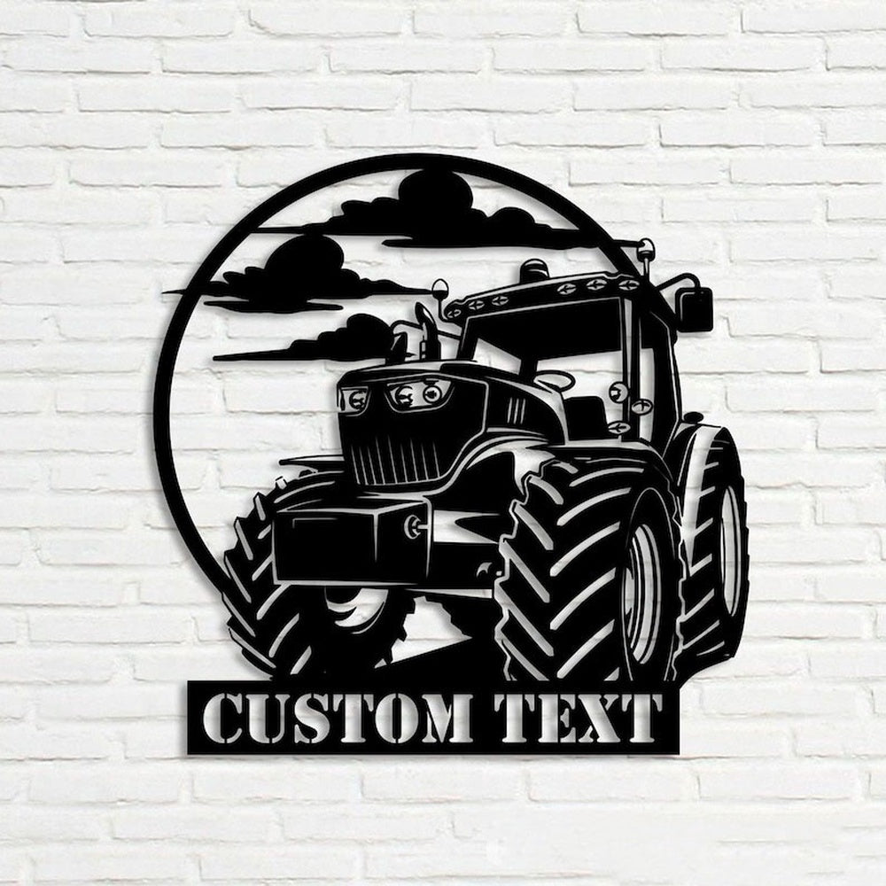 Farm Metal Sign, Tractor Driver Farm Tractor Name Custom Metal Signs ...
