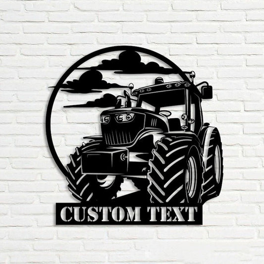 Farm Metal Sign, Tractor Driver Farm Tractor Name Custom Metal Signs