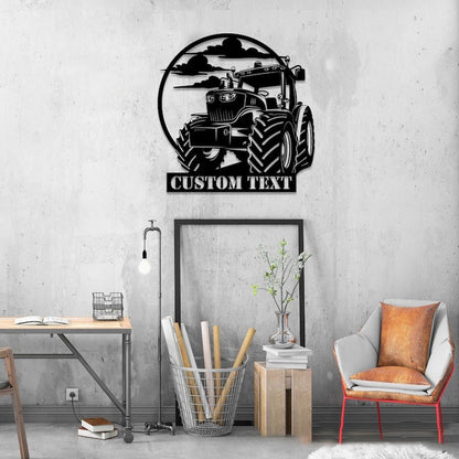 Farm Metal Sign, Tractor Driver Farm Tractor Name Custom Metal Signs