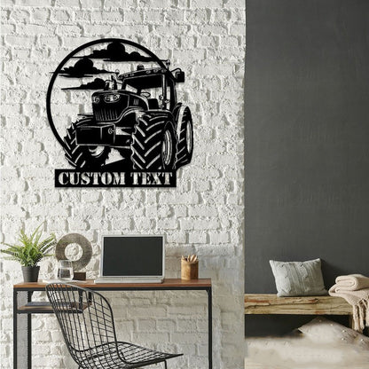Farm Metal Sign, Tractor Driver Farm Tractor Name Custom Metal Signs