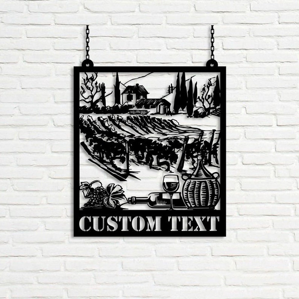 Farm Metal Sign, Vineyard and Winery Grape Farm Grape Garden V1 Custom Metal Signs