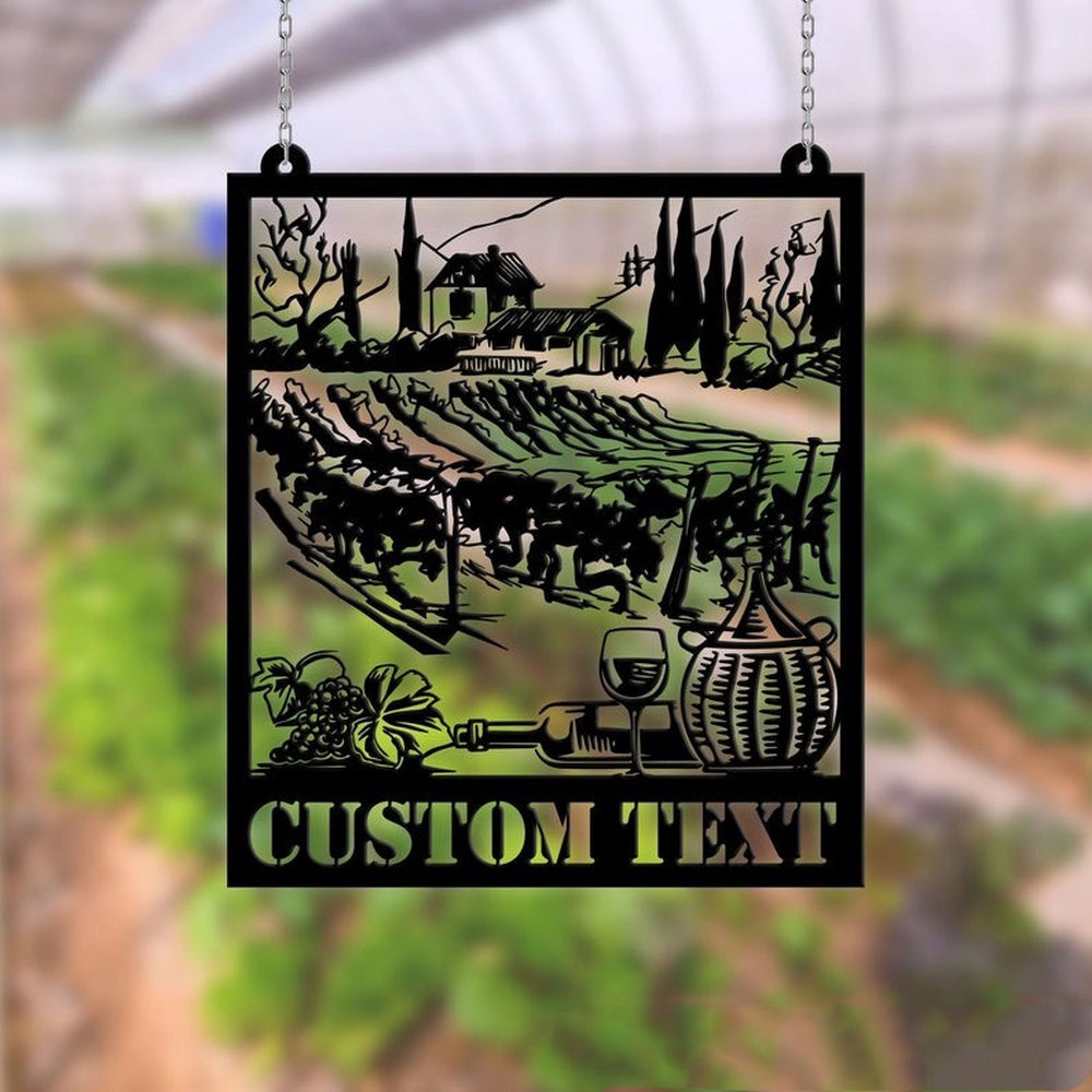 Farm Metal Sign, Vineyard and Winery Grape Farm Grape Garden V1 Custom Metal Signs
