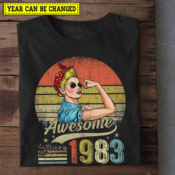 Farm T Shirt, Awesome Since Month And Year Of Birthday Gift For Farmers T Shirt, Farm Shirts, Funny Farm Shirts