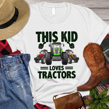 Farm T Shirt, Back To School This Kid Loves Tractors T Shirt, Farm Shirts, Funny Farm Shirts
