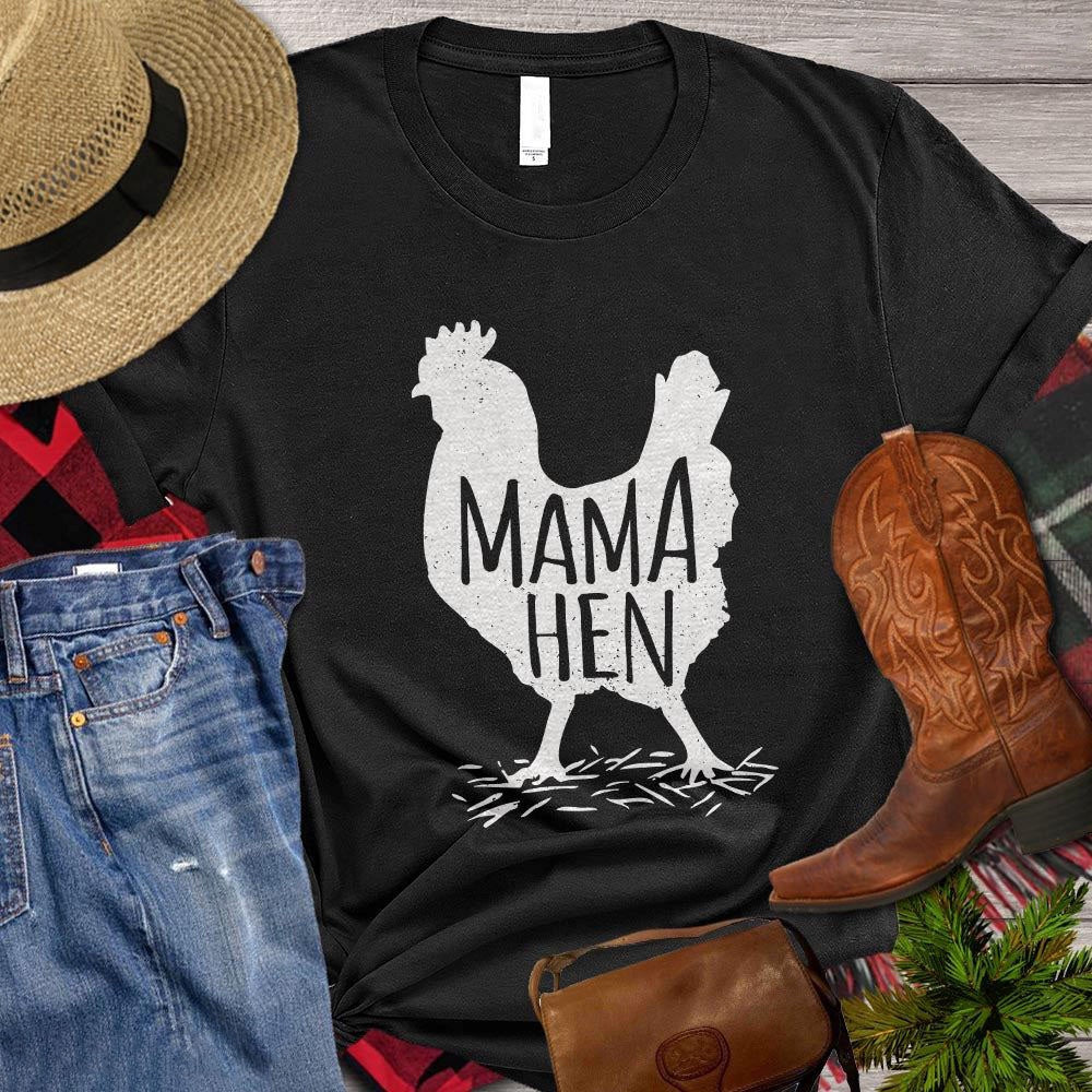 Farm T Shirt, Chicken Mom T-shirt, Mama Hen T Shirts, Farm Shirts, Funny Farm Shirts