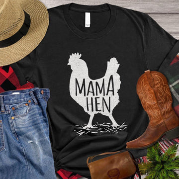 Farm T Shirt, Chicken Mom T-shirt, Mama Hen T Shirts, Farm Shirts, Funny Farm Shirts