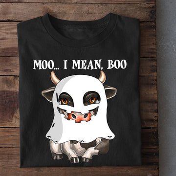 Farm T Shirt, Cool Halloween Moo I Mean Boo T Shirt, Farm Shirts, Funny Farm Shirts