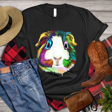 Farm T Shirt, Cute GuineaColor Beautiful Guineapig T Shirt, Farm Shirts, Funny Farm Shirts