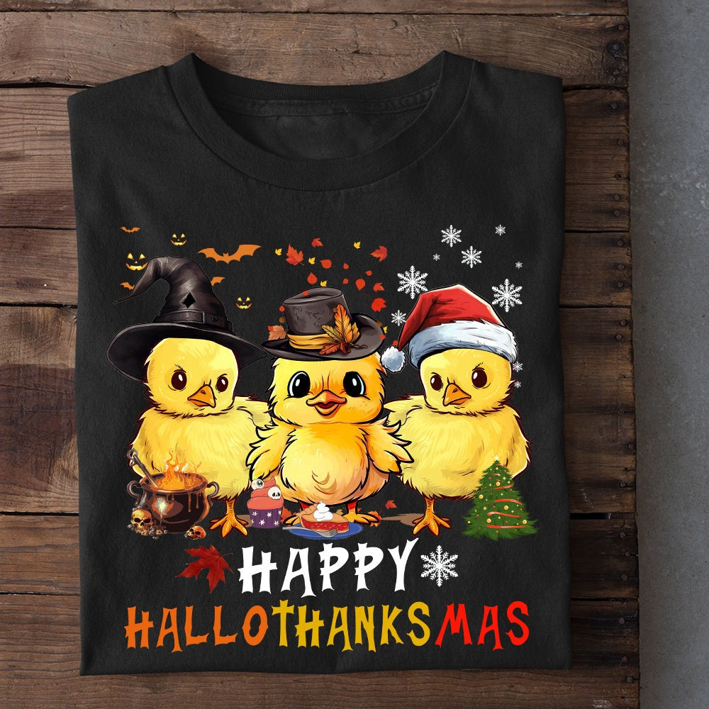 Farm T Shirt, Cute Halloween Happy Hallothanksmas T Shirt, Farm Shirts, Funny Farm Shirts