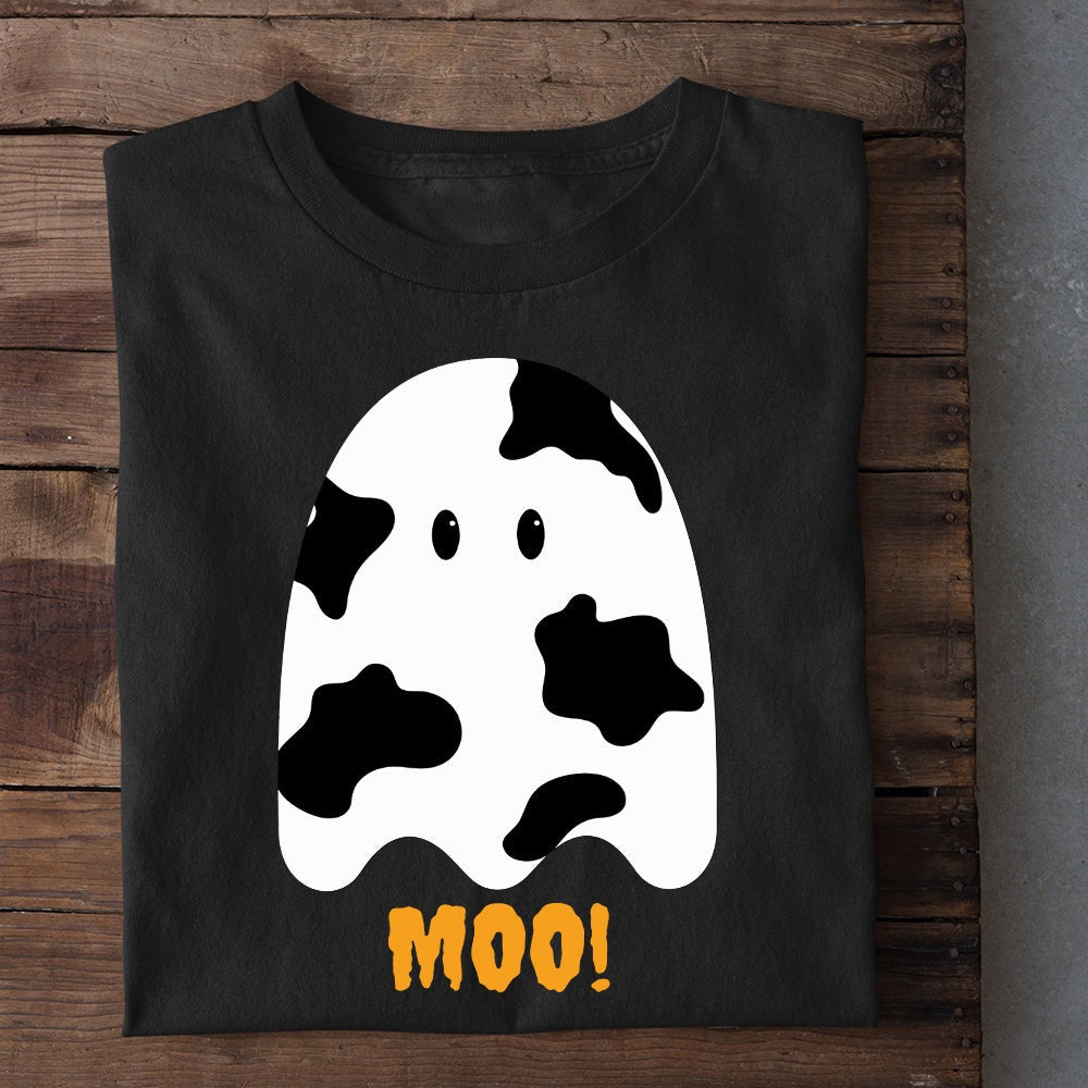 Farm T Shirt, Cute Halloween Moo T Shirt, Farm Shirts, Funny Farm Shirts