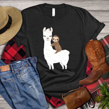 Farm T Shirt, Cute Llama And Monkey T Shirt, Farm Shirts, Funny Farm Shirts