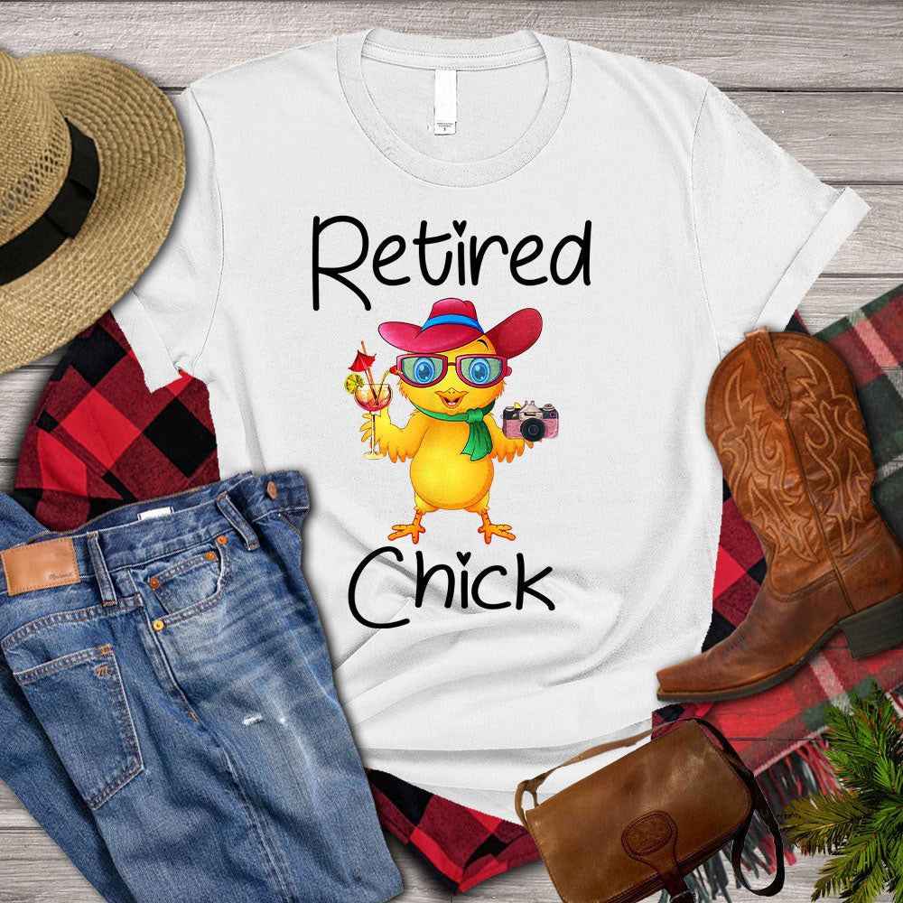 Farm T Shirt, Cute Retired Chick T Shirt, Farm Shirts, Funny Farm Shirts