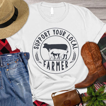 Farm T Shirt, Farm T-shirt, Support Your Local Farmer T Shirt, Farm Shirts, Funny Farm Shirts