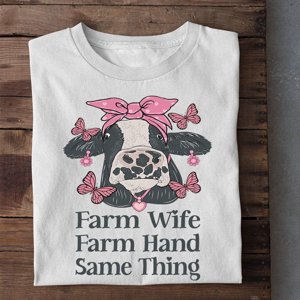 Farm T Shirt, Farm Wife Farm Hand Same Thing T Shirt, Farm Shirts, Funny Farm Shirts