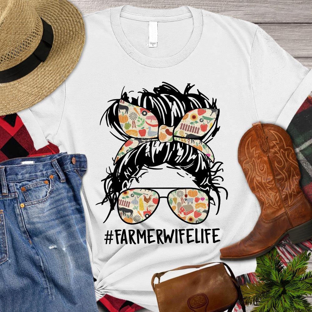 Farm T Shirt, Farmer Wife Life Gift For Farmer Lovers T Shirt, Farm Shirts, Funny Farm Shirts