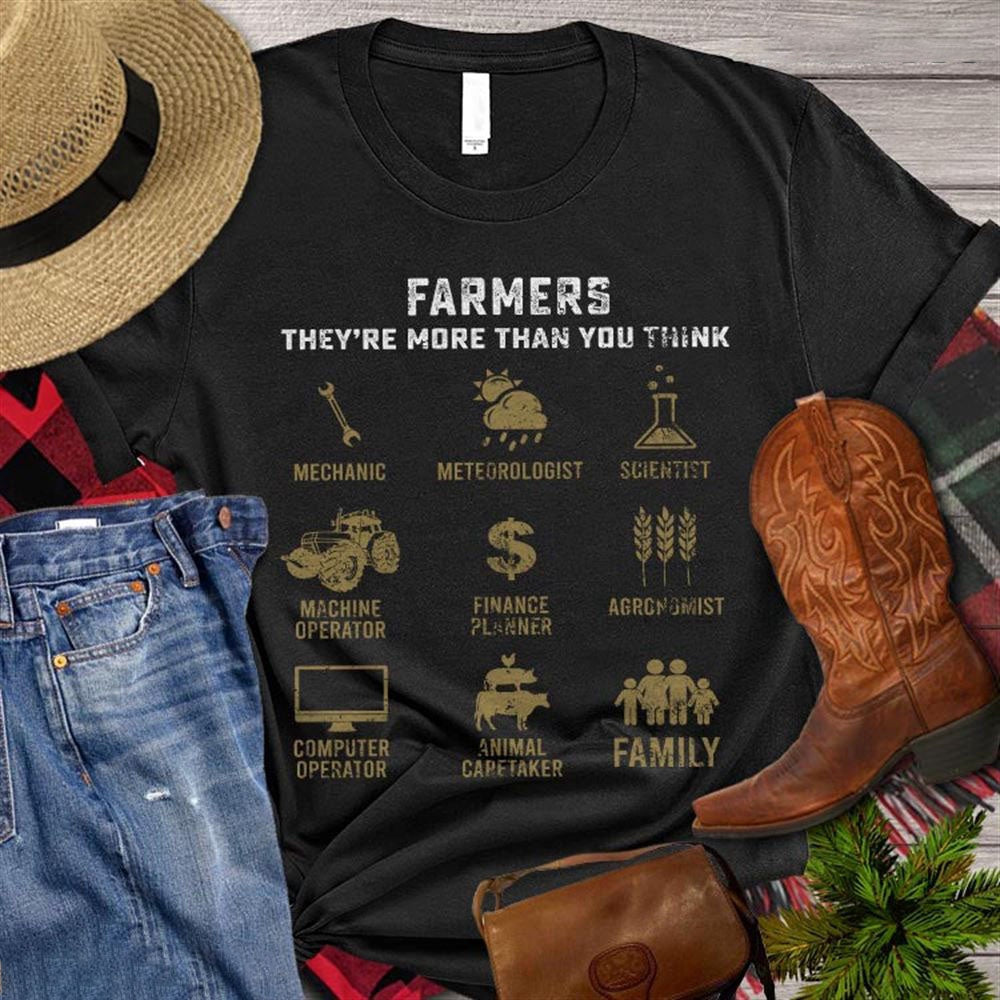 Farm T Shirt, Farmers They More Than You Think T Shirt, Farm Shirts, Funny Farm Shirts
