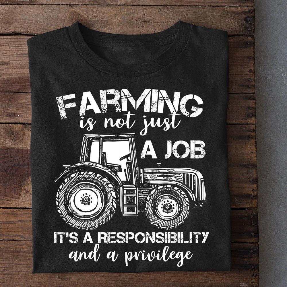 Farm T Shirt, Farming Is Not Just A Job T Shirt, Farm Shirts, Funny Farm Shirts