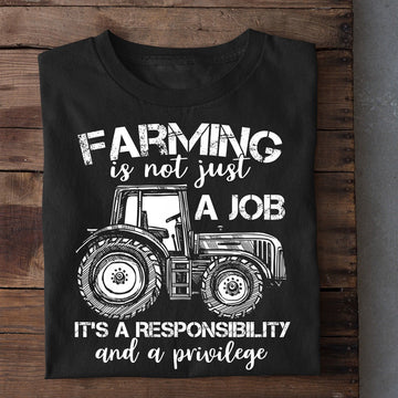 Farm T Shirt, Farming Is Not Just A Job T Shirt, Farm Shirts, Funny Farm Shirts