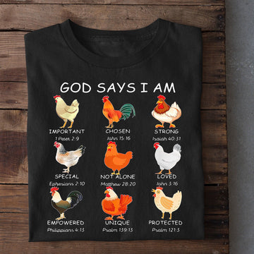 Farm T Shirt, Funny God Says I Am Special Unique Strong T Shirt, Farm Shirts, Funny Farm Shirts