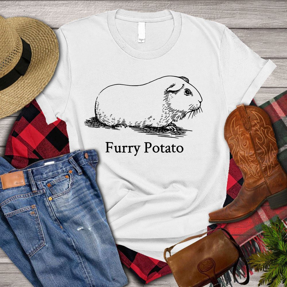 Farm T Shirt, Funny GuineaFurry Potato Guineapig T Shirts, Farm Shirts, Funny Farm Shirts