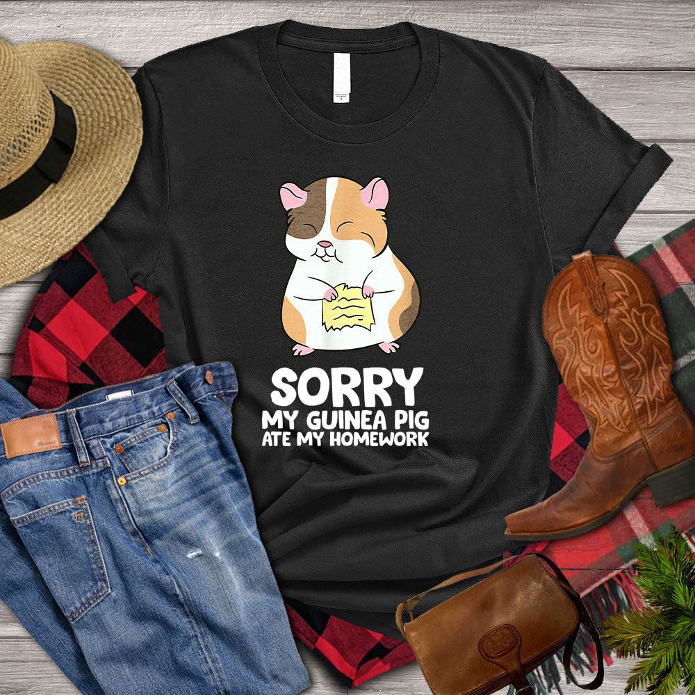 Farm T Shirt, Funny GuineaSorry My Guineapig Ate My Homework T Shirt, Farm Shirts, Funny Farm Shirts