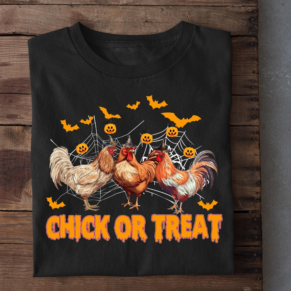 Farm T Shirt, Funny Halloween Chick Or Treat T Shirt, Farm Shirts, Funny Farm Shirts