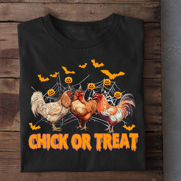 Farm T Shirt, Funny Halloween Chick Or Treat T Shirt, Farm Shirts, Funny Farm Shirts