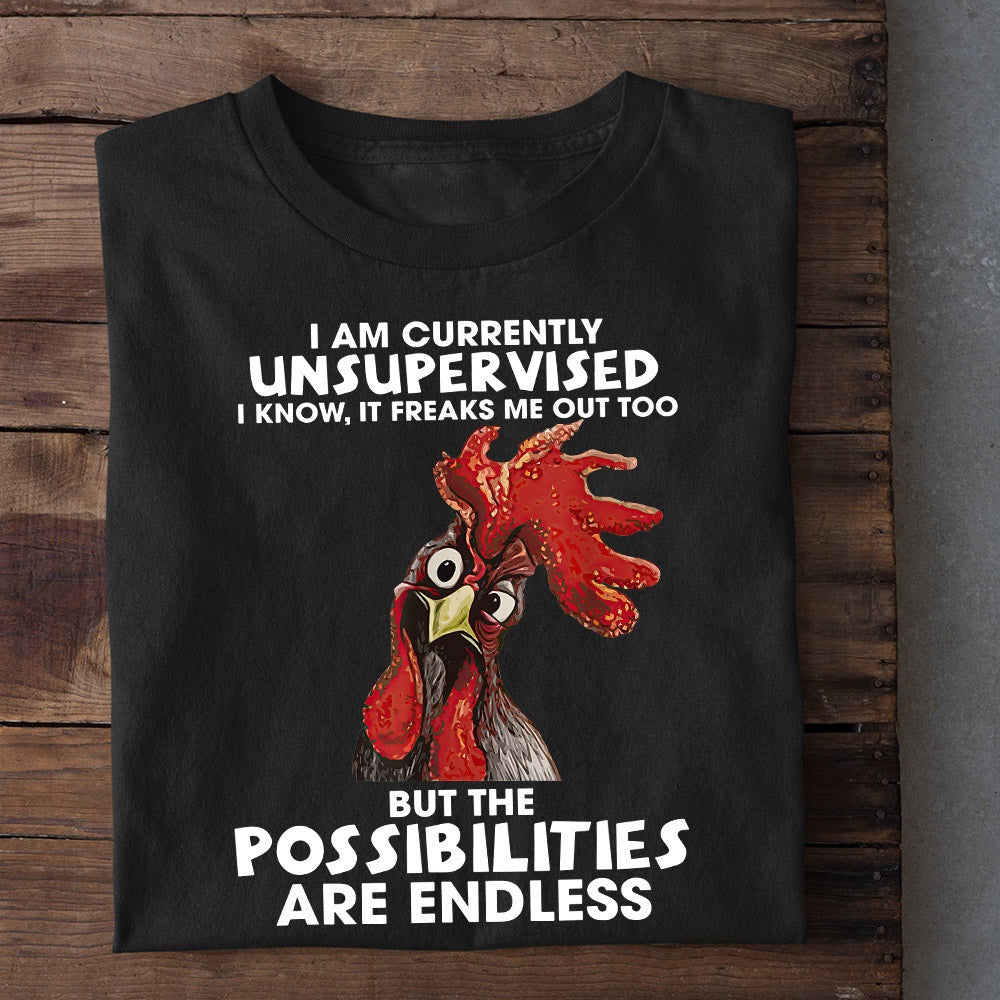 Farm T Shirt, Funny I'm Currently Unsupervised T Shirt, Farm Shirts, Funny Farm Shirts