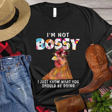 Farm T Shirt, Funny I'm Not Bossy I Just Know What You Should Be Doing, Farm Shirts, Funny Farm Shirts