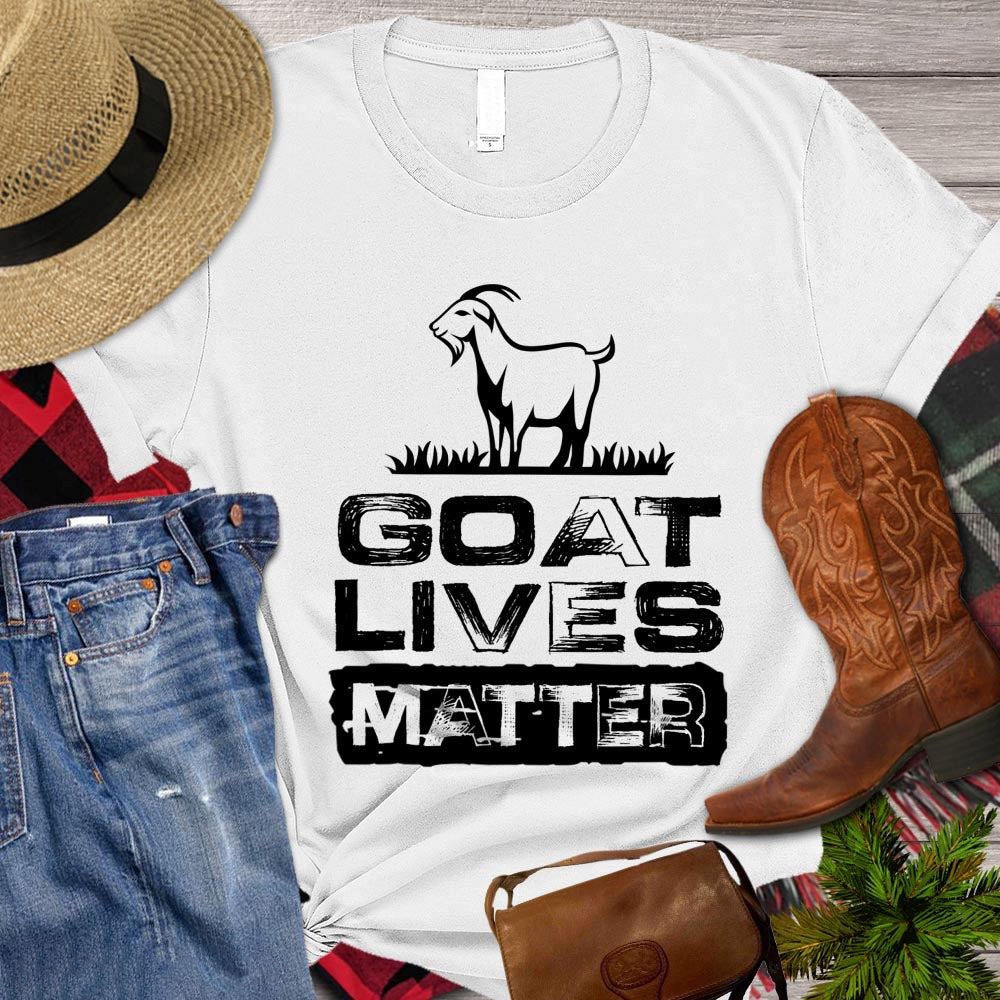 Farm T Shirt, Goat Lives Matter Gift For Goat Lovers T Shirt, Farm Shirts, Funny Farm Shirts