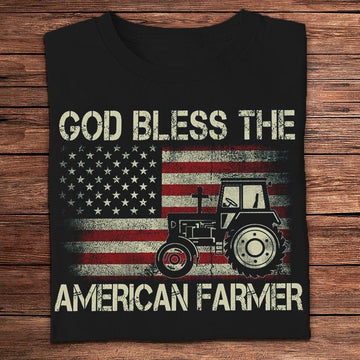 Farm T Shirt, God Bless The American Farmer Shirt, Farm Shirts, Funny Farm Shirts