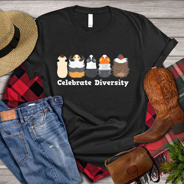 Farm T Shirt, GuineaCelebrate Diversity T Shirt, Farm Shirts, Funny Farm Shirts