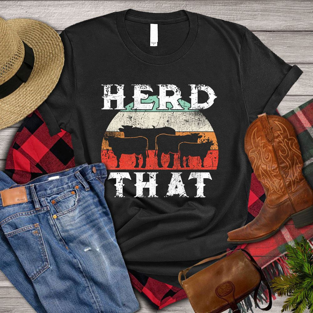 Farm T Shirt,  Herd That T Shirt, Farm Shirts, Funny Farm Shirts