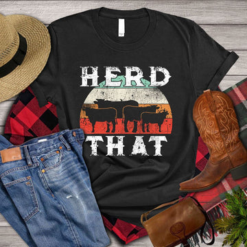 Farm T Shirt,  Herd That T Shirt, Farm Shirts, Funny Farm Shirts