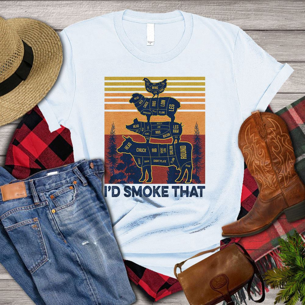 Farm T Shirt, I_d Smoke That T Shirt, Farm Shirts, Funny Farm Shirts
