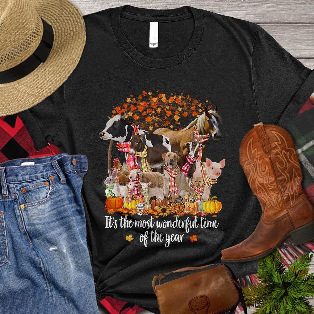 Farm T Shirt, It's The Most Wonderful World Time Of The Year Gift For Farmers T Shirt, Farm Shirts, Funny Farm Shirts
