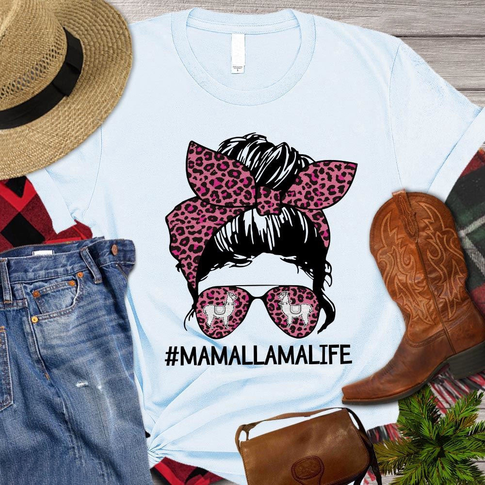 Farm T Shirt, Llama Mom Life T Shirt, Farm Shirts, Funny Farm Shirts
