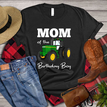 Farm T Shirt, Mom Birthday Boy Tractor T Shirts, Farm Shirts, Funny Farm Shirts