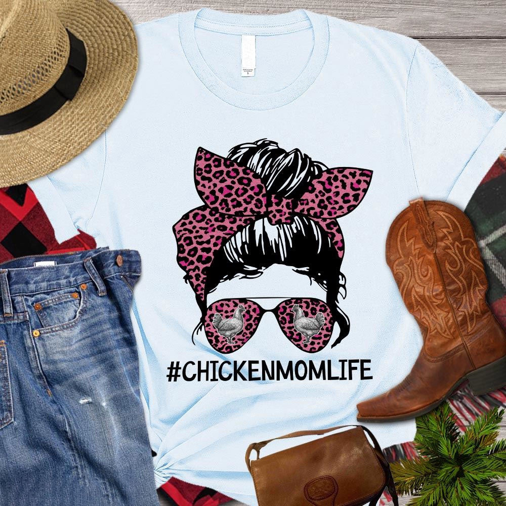 Farm T Shirt, Mother's Day Chicken Mom Life T Shirt, Farm Shirts, Funny Farm Shirts