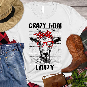 Farm T Shirt, Mother's Day Crazy Goat Lady T Shirt, Farm Shirts, Funny Farm Shirts
