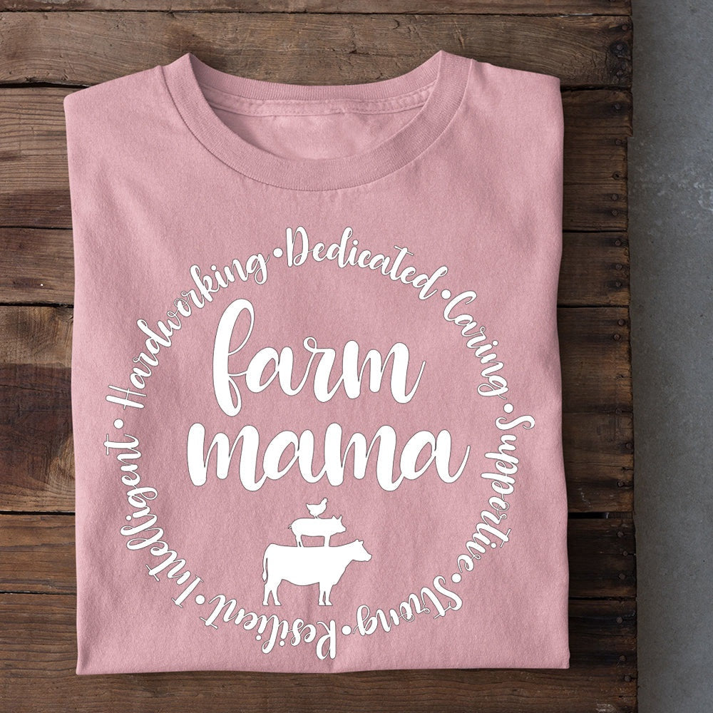 Farm T Shirt, Mother's Day Farmer T-shirt, Farm Animals Farm Mama T Shirt, Farm Shirts, Funny Farm Shirts