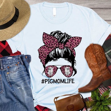 Farm T Shirt, Mother's Day Pig Mom Life T Shirt, Farm Shirts, Funny Farm Shirts