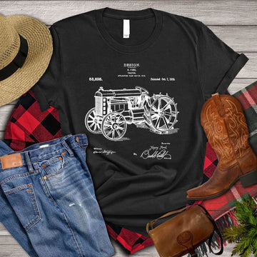 Farm T Shirt, Old Design Old Tractor Lover T Shirt, Farm Shirts, Funny Farm Shirts