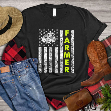 Farm T Shirt, Old Vintage Tractor Farmer T Shirt, Farm Shirts, Funny Farm Shirts