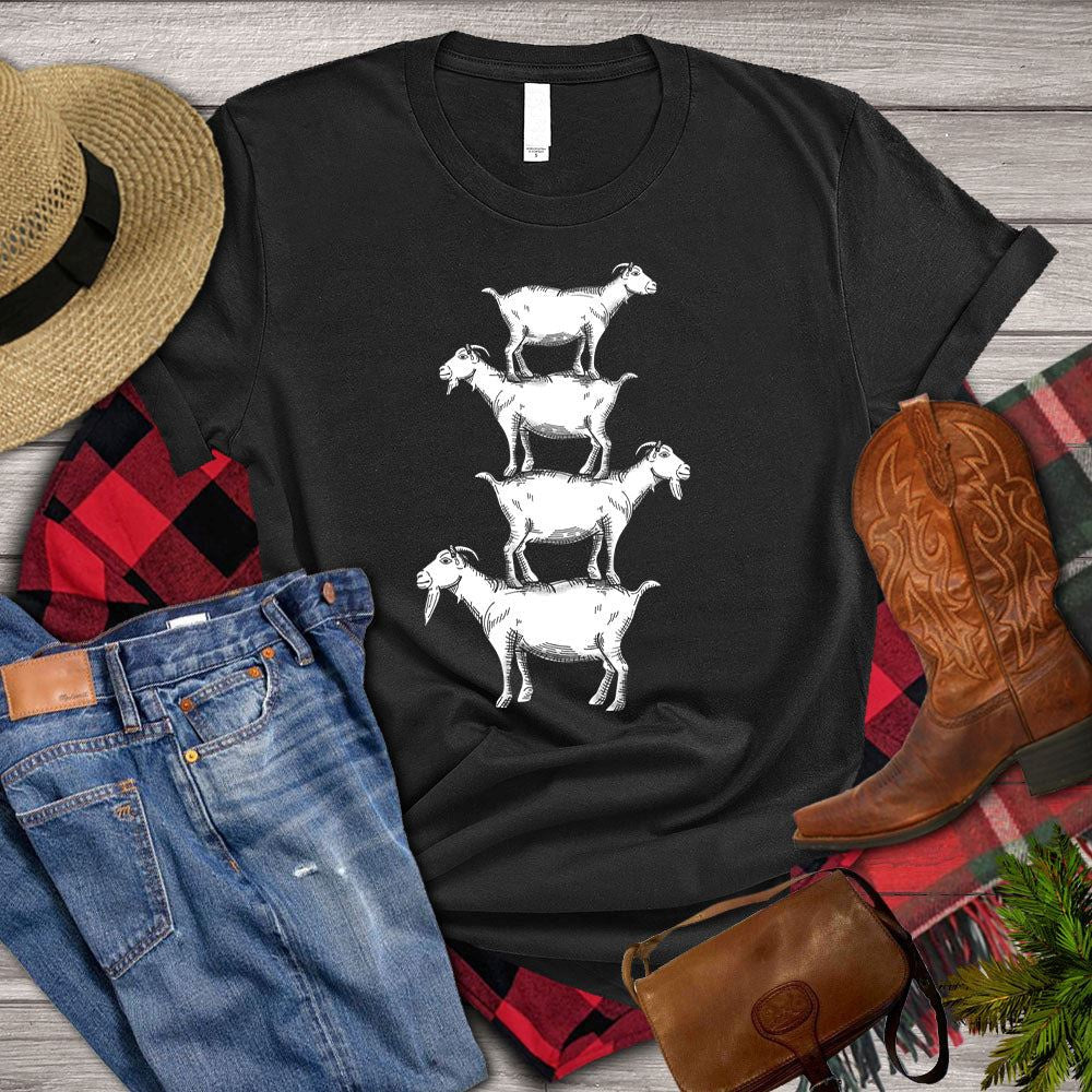 Farm T Shirt, Pile Goat T Shirts, Farm Shirts, Funny Farm Shirts
