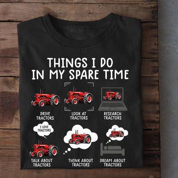 Farm T Shirt, Red Things I Do In My Spare Time T Shirt, Farm Shirts, Funny Farm Shirts