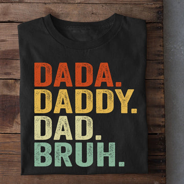 Farm T Shirt, T-shirt Gift For Dad From Daughter & Son, Dada Daddy Dad Bruh T Shirt, Farm Shirts, Funny Farm Shirts