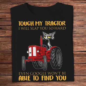 Farm T Shirt, Touch My Tractor I Will Slap You So Hard Farmer T Shirts, Farm Shirts, Funny Farm Shirts